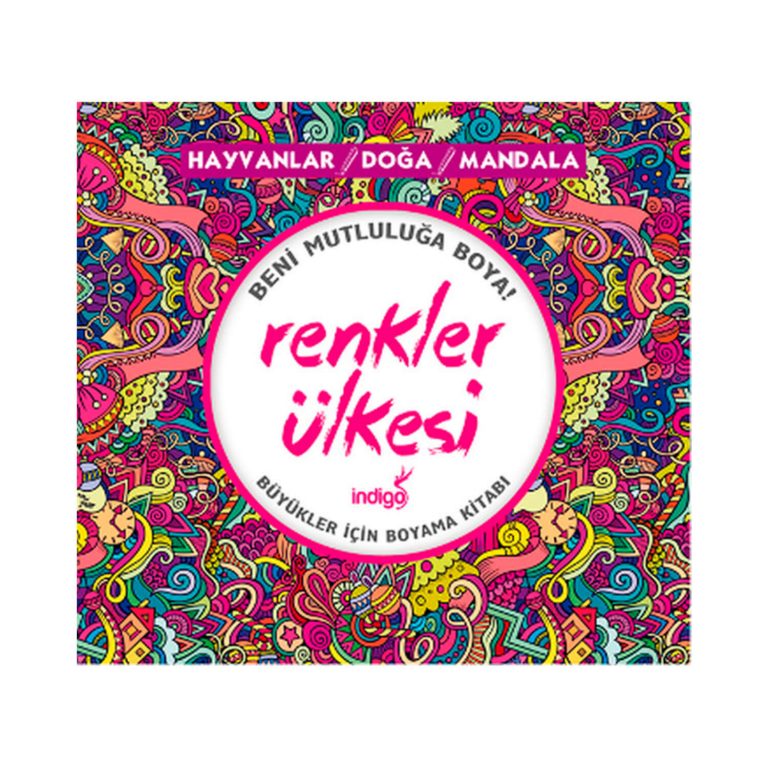 Renkler Ülkesi – Büyükler İçin Boyama Kitabı