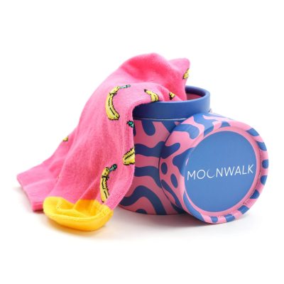 Moonwalk Sock - Gözlüklü Muz Desenli Çorap