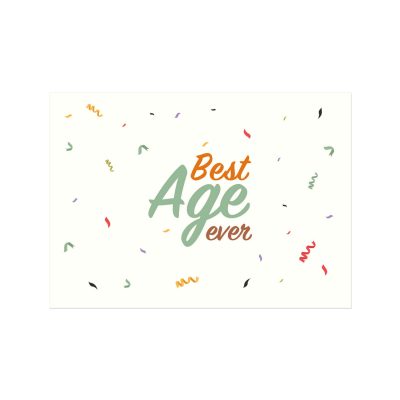 Best Age Ever Motto Kartı