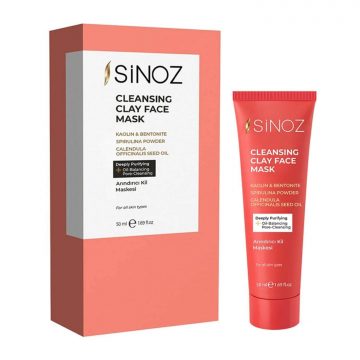 Sinoz Akne ve Siyah Nokta Karşıtı Arındırıcı Yüz Bakım Maskesi 50 ml