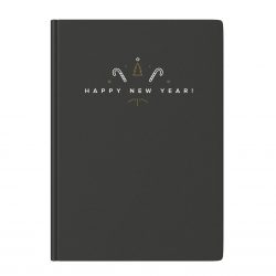 Siyah Happy New Year Defter